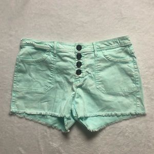 True Craft 3” Robin’s Egg Denim Shorts